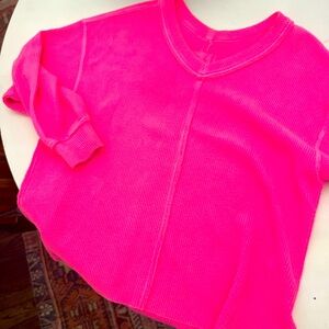 Pink oversized sweatshirt